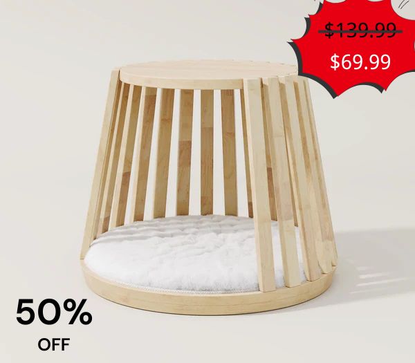 Catsvillas - Omee Modern Wood Cat Bed - Cat Furniture